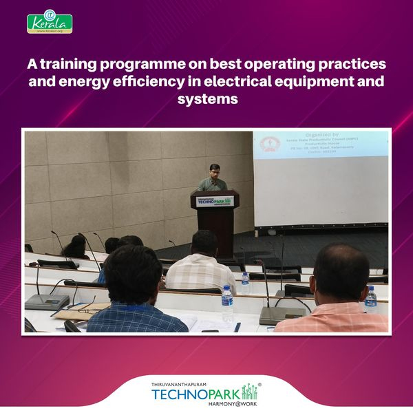Inaugurated the two-day-long training programme on best operating practices and energy efficiency in electrical equipment and systems